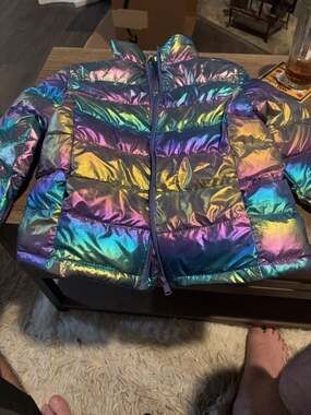 Name it Amethyst Orchid Molina Shiny Puffer Jacket,